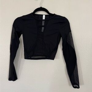 Lululemon Athletica Black Fitted Cut Out Bodysuit